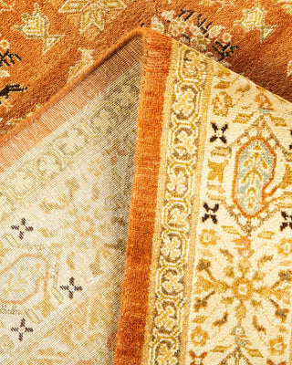 Traditional Mogul Brown Wool Area Rug 8' 1" x 10' 2" - Solo Rugs