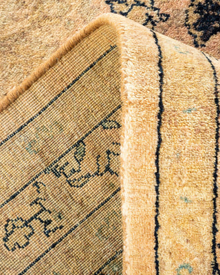 Traditional Mogul Beige Wool Area Rug 8' 1" x 10' 2" - Solo Rugs