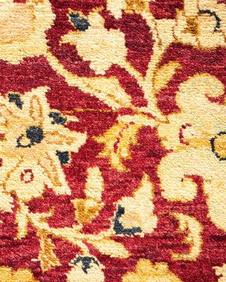 Traditional Mogul Red Wool Area Rug 8' 1" x 10' 2" - Solo Rugs