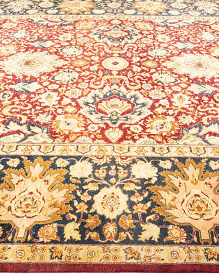 Traditional Mogul Red Wool Area Rug 8' 1" x 10' 2" - Solo Rugs