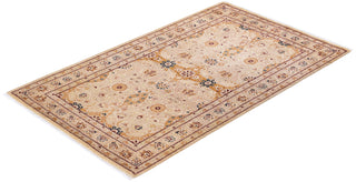 Traditional Mogul Ivory Wool Area Rug 3' 1" x 5' 2" - Solo Rugs