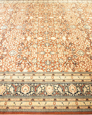 Traditional Mogul Orange Wool Area Rug 8' 2" x 10' 3" - Solo Rugs