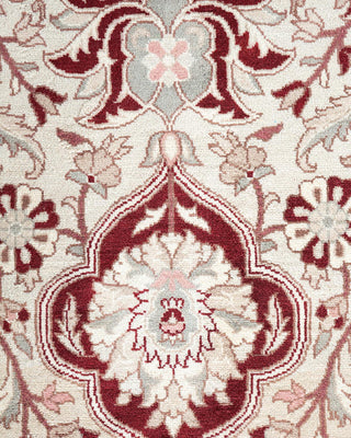 Traditional Mogul Orange Wool Area Rug 9' 2" x 12' 1" - Solo Rugs