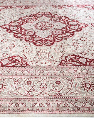 Traditional Mogul Orange Wool Area Rug 9' 2" x 12' 1" - Solo Rugs