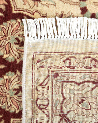 Traditional Mogul Ivory Wool Area Rug 4' 8" x 7' 2" - Solo Rugs