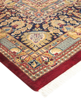 Traditional Mogul Red Wool Area Rug 9' 1" x 12' 4" - Solo Rugs