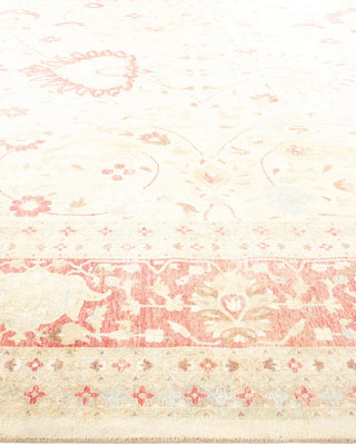 Traditional Mogul Ivory Wool Area Rug 12' 1" x 15' 1" - Solo Rugs