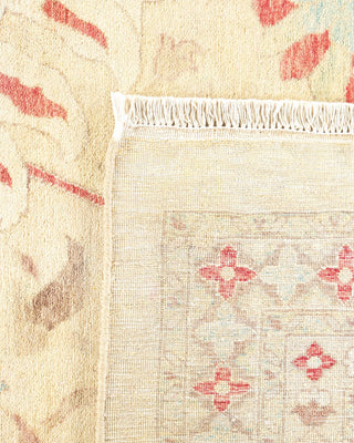 Traditional Mogul Ivory Wool Area Rug 12' 1" x 15' 1" - Solo Rugs