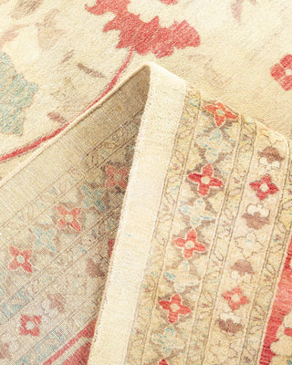 Traditional Mogul Ivory Wool Area Rug 12' 1" x 15' 1" - Solo Rugs