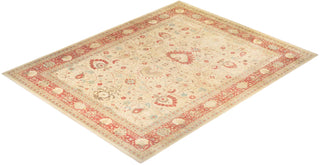 Traditional Mogul Ivory Wool Area Rug 12' 1" x 15' 1" - Solo Rugs