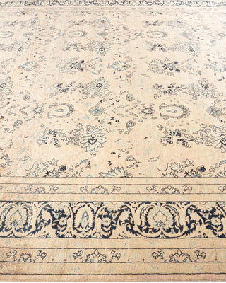 Traditional Mogul Beige Wool Area Rug 8' 2" x 9' 10" - Solo Rugs