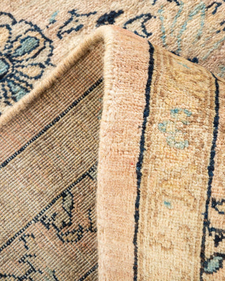 Traditional Mogul Beige Wool Area Rug 8' 2" x 9' 10" - Solo Rugs