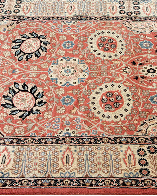 Traditional Mogul Pink Wool Runner 3' 2" x 8' 10" - Solo Rugs