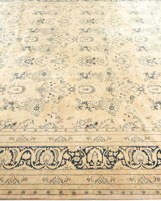 Traditional Mogul Beige Wool Area Rug 10' 3" x 17' 10" - Solo Rugs