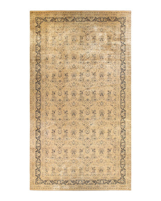 Traditional Mogul Beige Wool Area Rug 10' 3" x 17' 10" - Solo Rugs