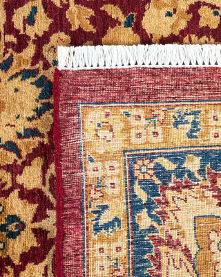 Traditional Mogul Red Wool Area Rug 6' 2" x 9' 0" - Solo Rugs