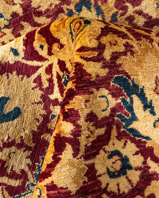 Traditional Mogul Red Wool Area Rug 6' 2" x 9' 0" - Solo Rugs