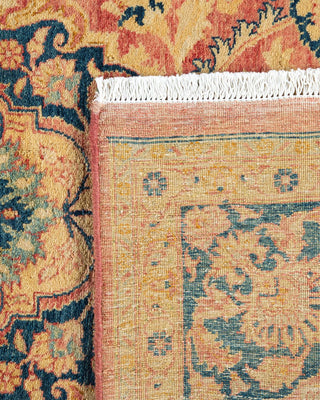Traditional Mogul Purple Wool Area Rug 6' 1" x 8' 10" - Solo Rugs