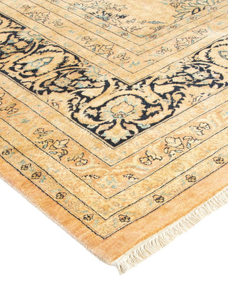 Traditional Mogul Beige Wool Area Rug 10' 3" x 18' 8" - Solo Rugs