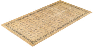 Traditional Mogul Beige Wool Area Rug 10' 3" x 18' 8" - Solo Rugs