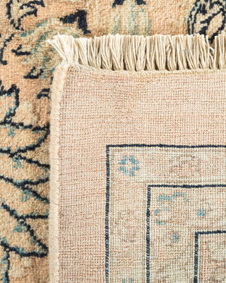 Traditional Mogul Beige Wool Area Rug 9' 2" x 18' 7" - Solo Rugs