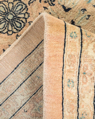 Traditional Mogul Beige Wool Area Rug 9' 2" x 18' 7" - Solo Rugs