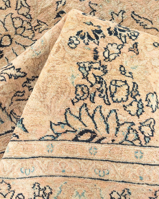 Traditional Mogul Beige Wool Area Rug 9' 2" x 18' 7" - Solo Rugs