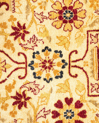Traditional Mogul Ivory Wool Area Rug 8' 1" x 16' 3" - Solo Rugs