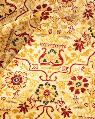 Traditional Mogul Ivory Wool Area Rug 8' 1" x 16' 3" - Solo Rugs