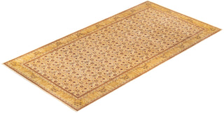 Traditional Mogul Ivory Wool Area Rug 8' 1" x 16' 3" - Solo Rugs