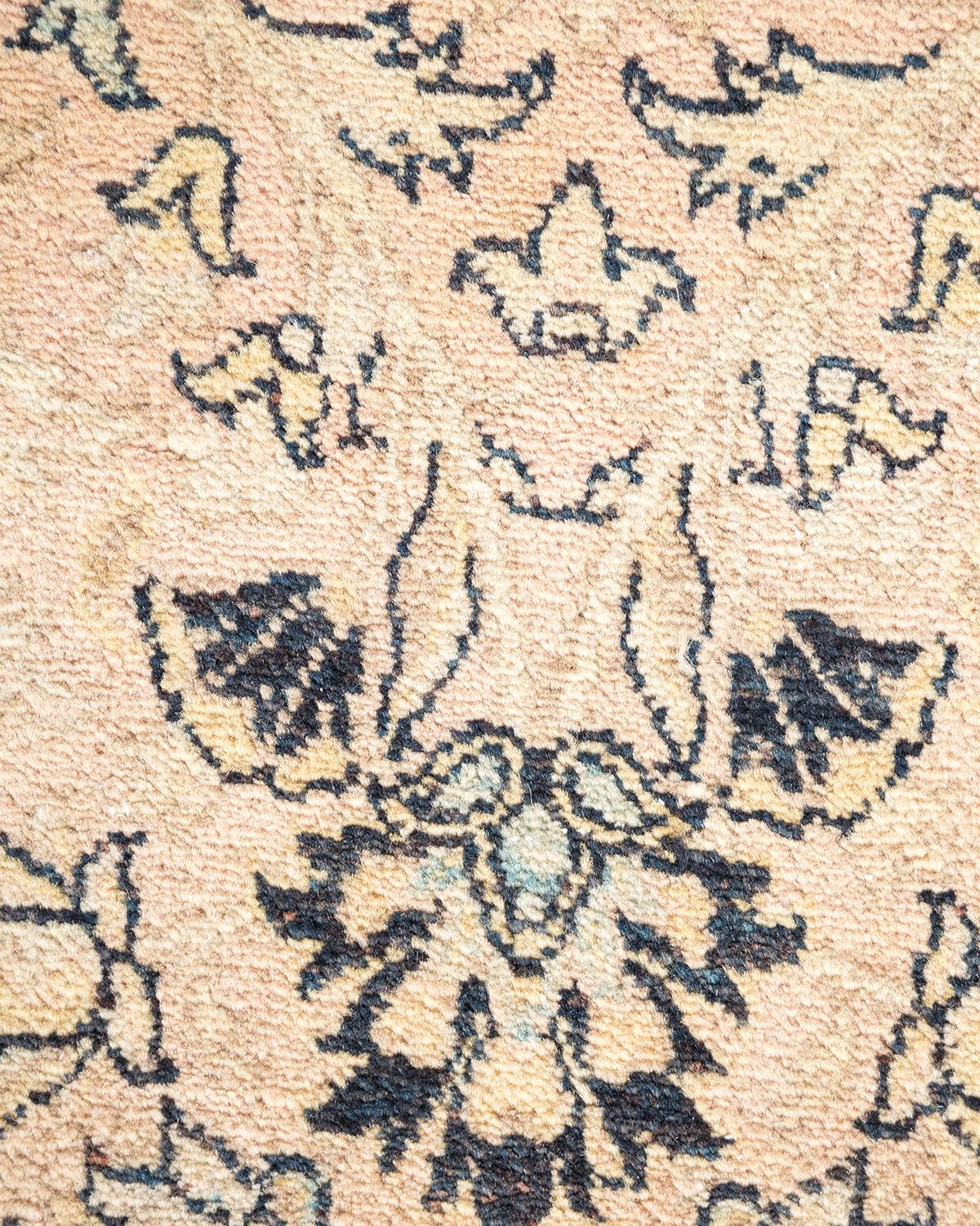 Traditional Mogul Beige Wool Area Rug 8' 2" x 10' 3" - Solo Rugs
