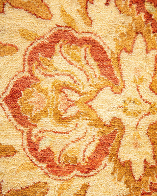 Traditional Mogul Pink Wool Area Rug 6' 2" x 8' 9" - Solo Rugs