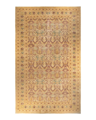 Traditional Mogul Ivory Wool Area Rug 12' 1" x 20' 0" - Solo Rugs