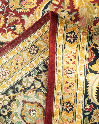 Traditional Mogul Red Wool Area Rug 9' 1" x 11' 10" - Solo Rugs