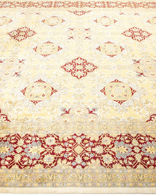 Traditional Mogul Ivory Wool Area Rug 8' 2" x 10' 3" - Solo Rugs