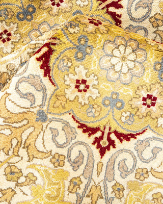 Traditional Mogul Ivory Wool Area Rug 8' 2" x 10' 3" - Solo Rugs