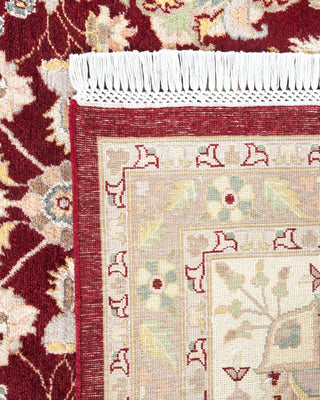 Traditional Mogul Orange Wool Area Rug 9' 3" x 12' 2" - Solo Rugs