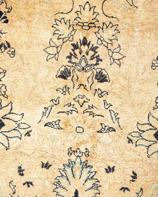 Traditional Mogul Beige Wool Area Rug 8' 0" x 10' 6" - Solo Rugs