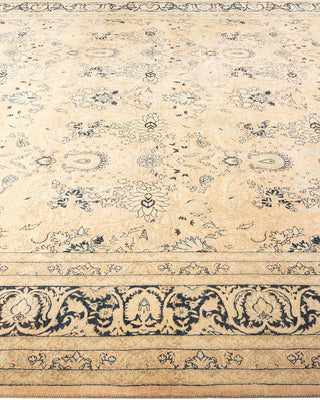 Traditional Mogul Beige Wool Area Rug 8' 0" x 10' 6" - Solo Rugs