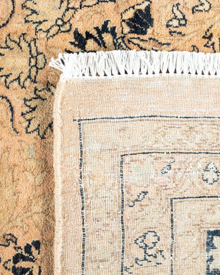 Traditional Mogul Beige Wool Area Rug 8' 0" x 10' 6" - Solo Rugs