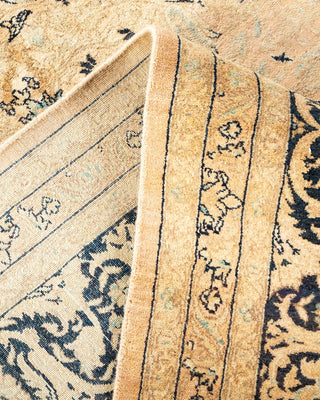 Traditional Mogul Beige Wool Area Rug 8' 0" x 10' 6" - Solo Rugs