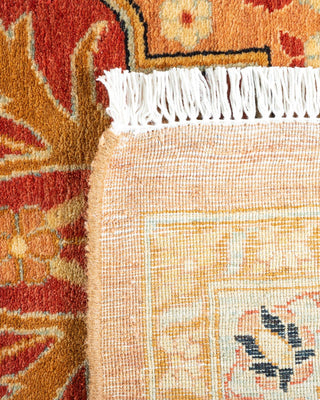 Traditional Mogul Pink Wool Area Rug 8' 2" x 10' 0" - Solo Rugs