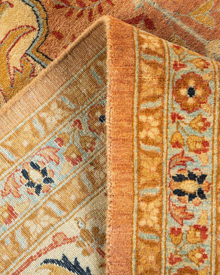 Traditional Mogul Pink Wool Area Rug 8' 2" x 10' 0" - Solo Rugs