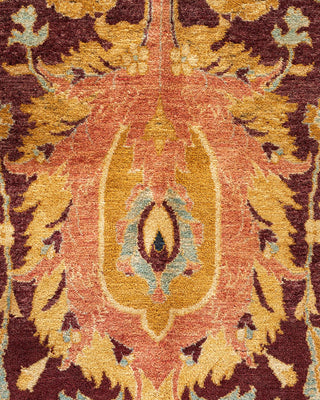 Traditional Mogul Red Wool Area Rug 10' 0" x 16' 7" - Solo Rugs