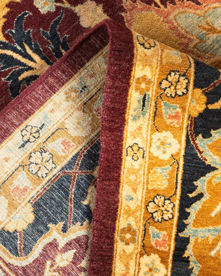 Traditional Mogul Red Wool Area Rug 10' 0" x 16' 7" - Solo Rugs