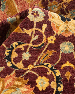 Traditional Mogul Red Wool Area Rug 10' 0" x 16' 7" - Solo Rugs