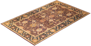 Traditional Mogul Red Wool Area Rug 10' 0" x 16' 7" - Solo Rugs
