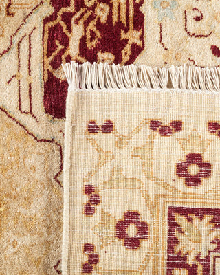 Traditional Mogul Ivory Wool Area Rug 8' 3" x 10' 2" - Solo Rugs
