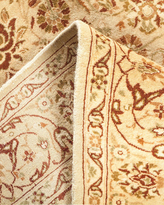 Traditional Mogul Ivory Wool Area Rug 4' 8" x 7' 3" - Solo Rugs