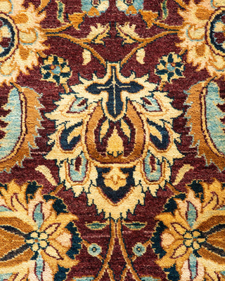 Traditional Mogul Red Wool Area Rug 3' 2" x 5' 3" - Solo Rugs